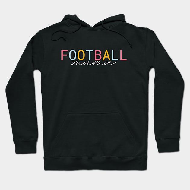 Football Mama - Football Gift Hoodie by Petalprints